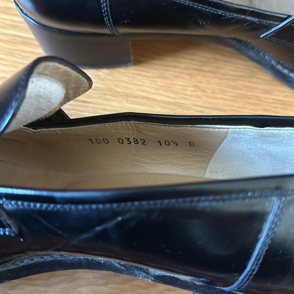 Gucci Vintage Black Patent Leather Horsebit Loafers - Picture 6 of 8